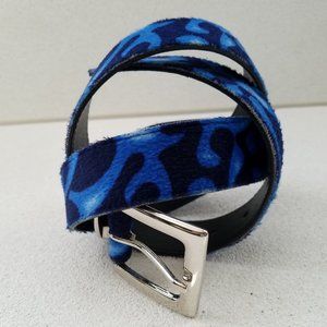 1980's Vintage Blue & Black Belt